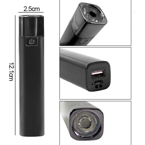 Power Bank With LED Flashlight
