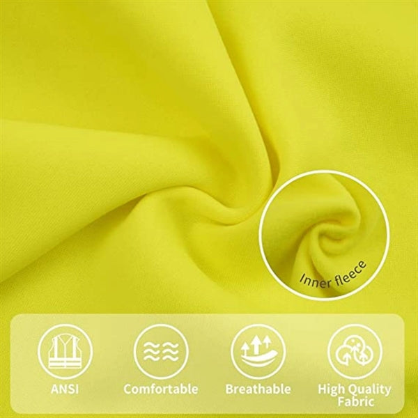 High Vis Class 3 Reflective Safety Two Tone Hoodie Pullover