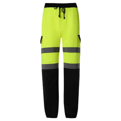 Hi Vis Safety Sweatpants Class E Reflective Tape Joggers