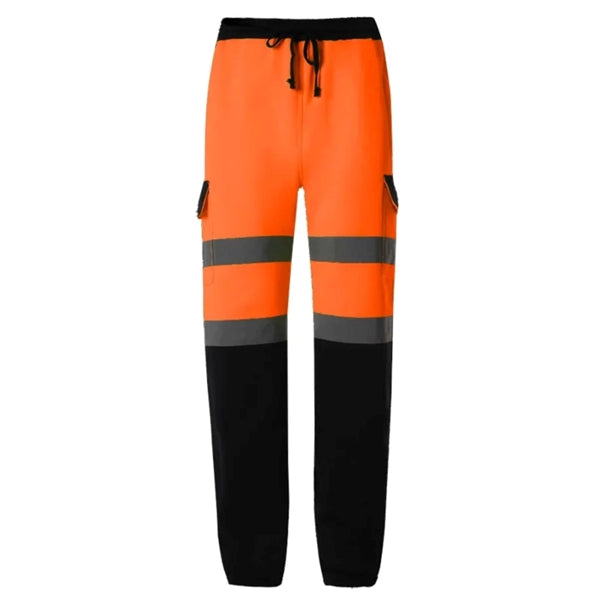 Hi Vis Safety Sweatpants Class E Reflective Tape Joggers