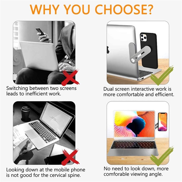 Magnetic Laptop Phone Holder