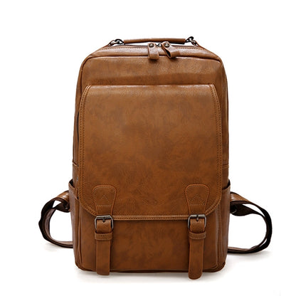 Travel Leather Laptop Backpack