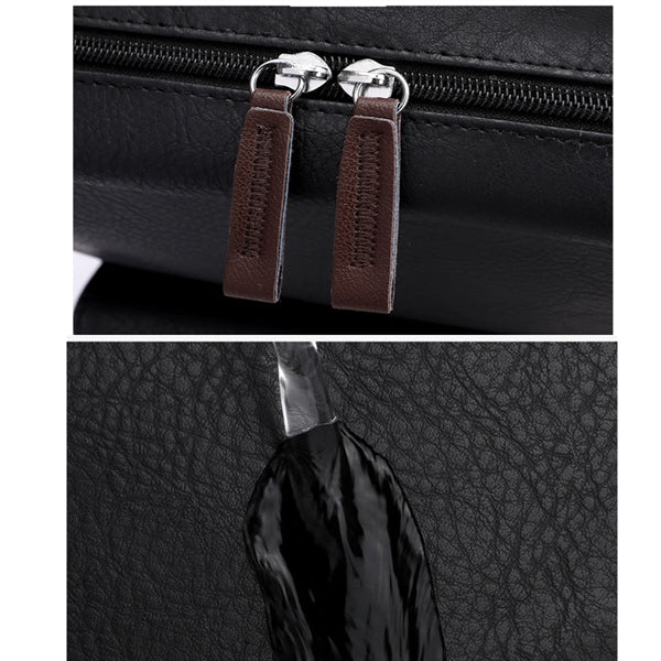 Travel Leather Laptop Backpack
