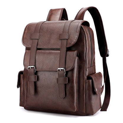 Travel Leather Laptop Backpack