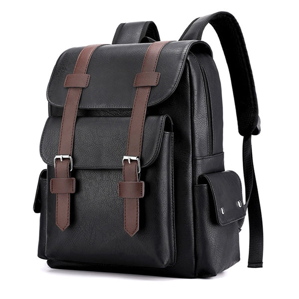 Travel Leather Laptop Backpack