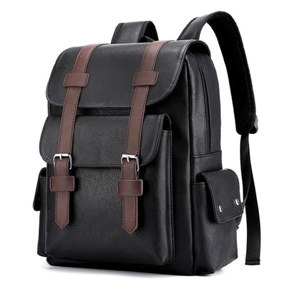 Travel Leather Laptop Backpack