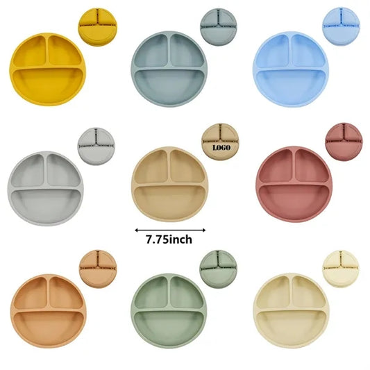 Silicone Divided Plates For Toddlers & Kids