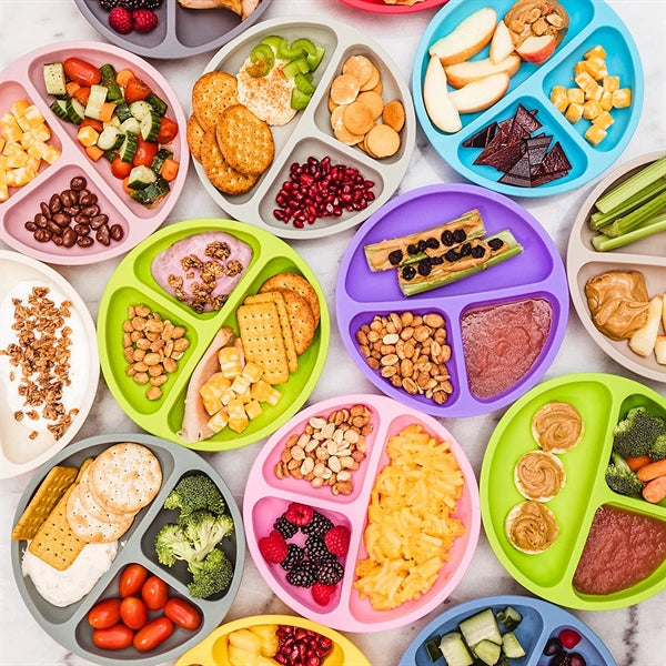 Silicone Divided Plates For Toddlers & Kids