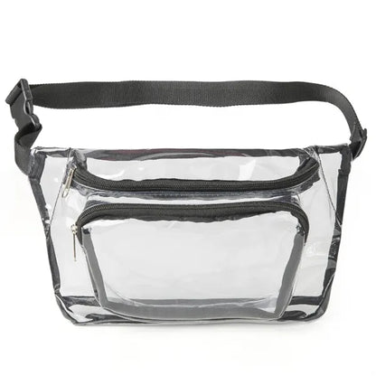 Rock'it 3-Day Clear Fanny Pack w/ Three Zipper Pockets