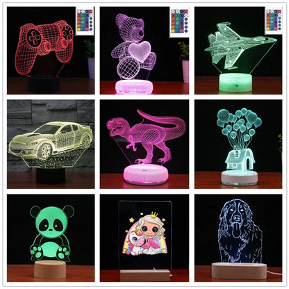 Custom 3D Illusion LED Night Light