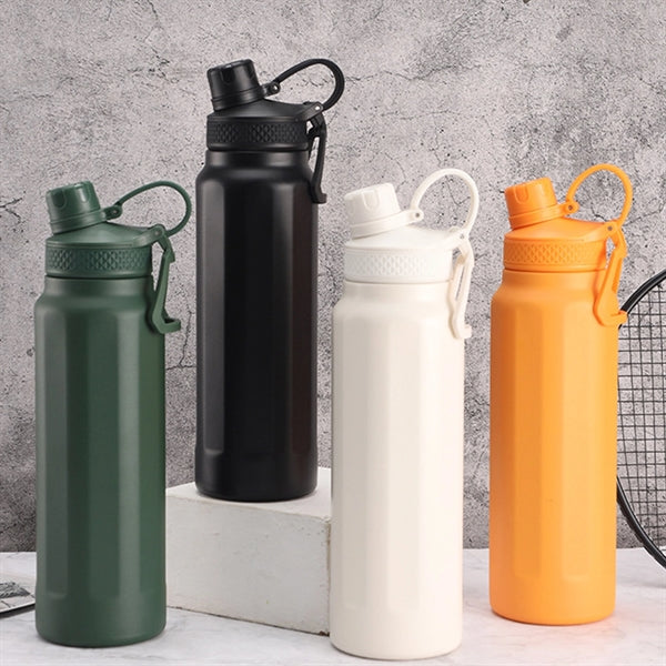 Stainless Steel Sports Bottle with Handle