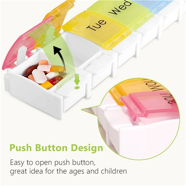 7-Day Pill Case with Spring Design