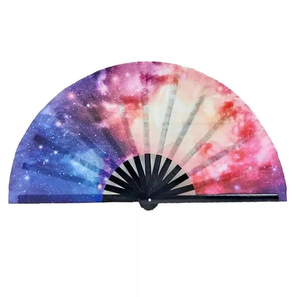 Custom Large Silk Bamboo Folding Hand Fan