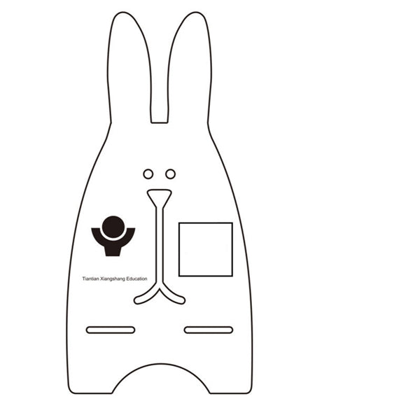 Wooden Bunny Phone Stand
