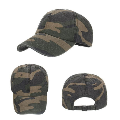 Camo Stone Washed Cap