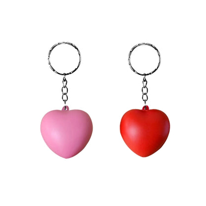 Heart-Shaped Ball Stress Reliever Keychain