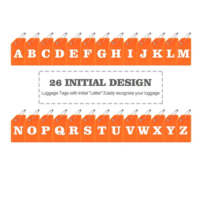 Initial Letter Silicone Luggage Tag