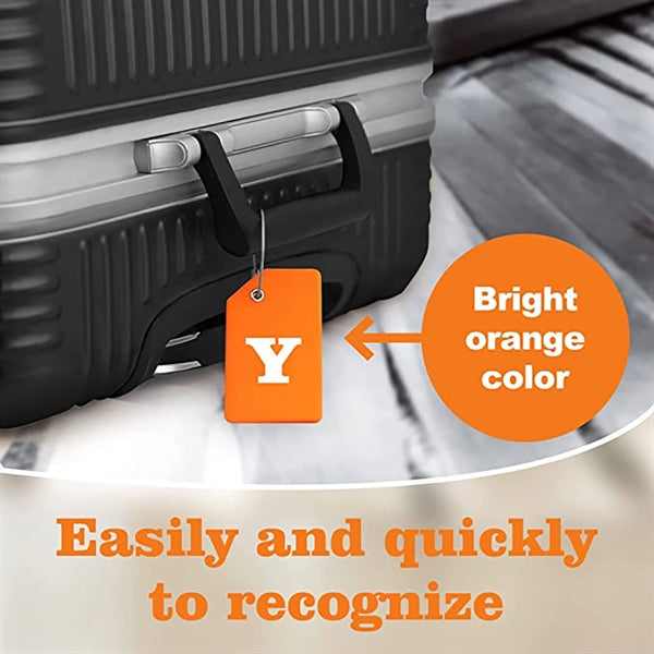 Initial Letter Silicone Luggage Tag