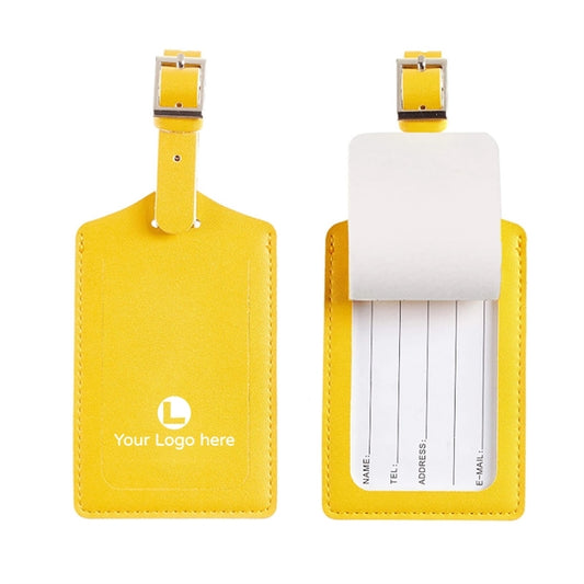 Faux Leather Luggage Tag