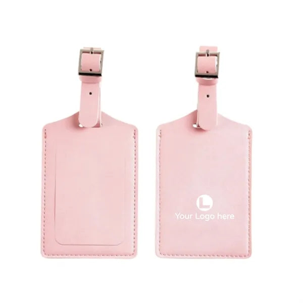 Faux Leather Luggage Tag