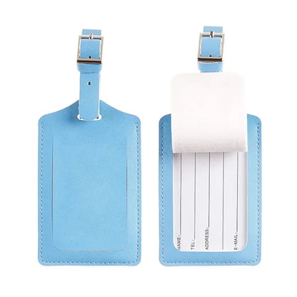 Faux Leather Luggage Tag