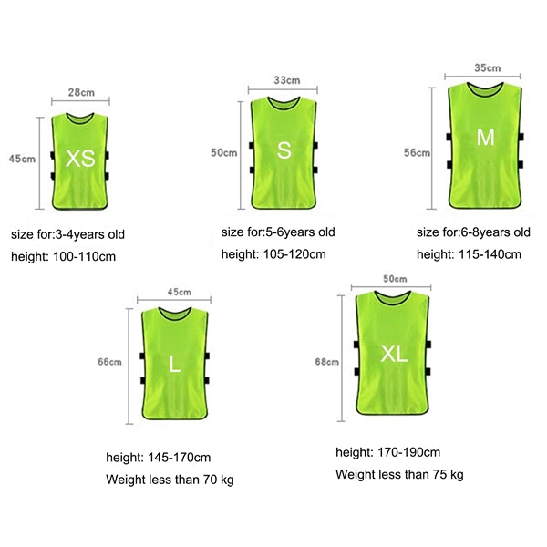 MOQ20 Children Football Training vest bibs