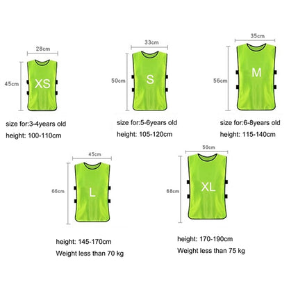 MOQ20 Children Football Training vest bibs
