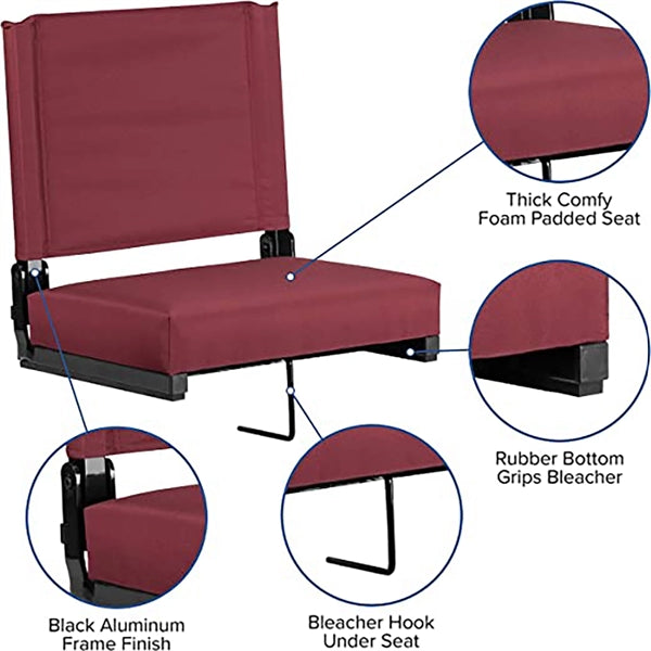 Lightweight Stadium Chair With Padded Seat