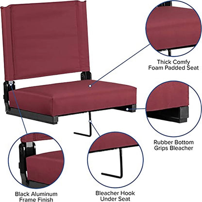 Lightweight Stadium Chair With Padded Seat