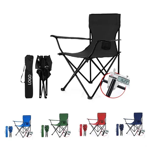 Collapsible Steel Frame High Back Folding Camp Chair