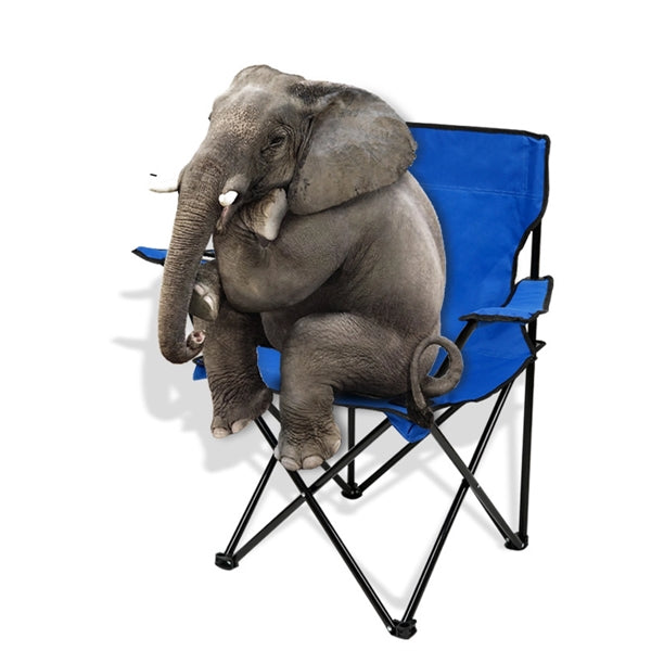 Collapsible Steel Frame High Back Folding Camp Chair