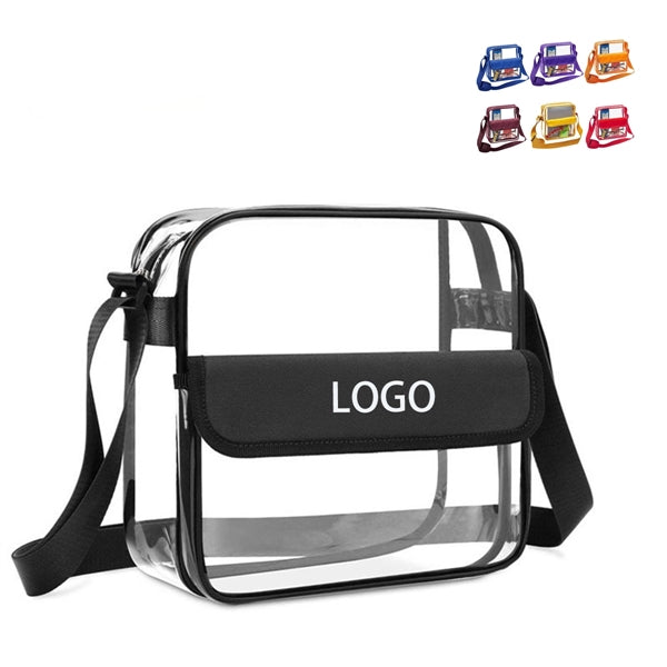 Clear Crossbody Messenger Shoulder Bag