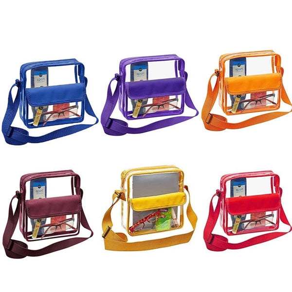 Clear Crossbody Messenger Shoulder Bag
