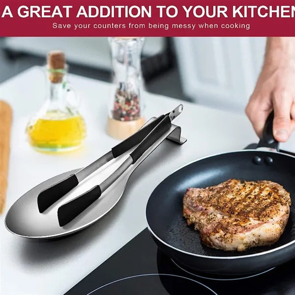 Stainless Steel Spatula Ladle Holder Large Size Spoon Rest