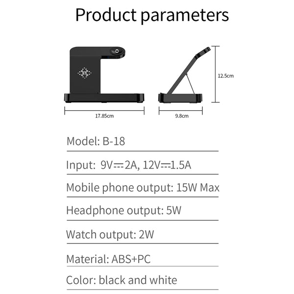 Foldable 4-In-1 Wireless Charger