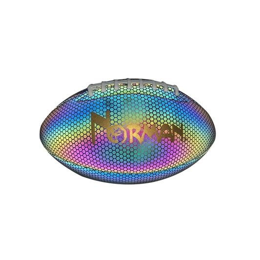 Size 9 Holographic Luminous Light Up Reflective Football