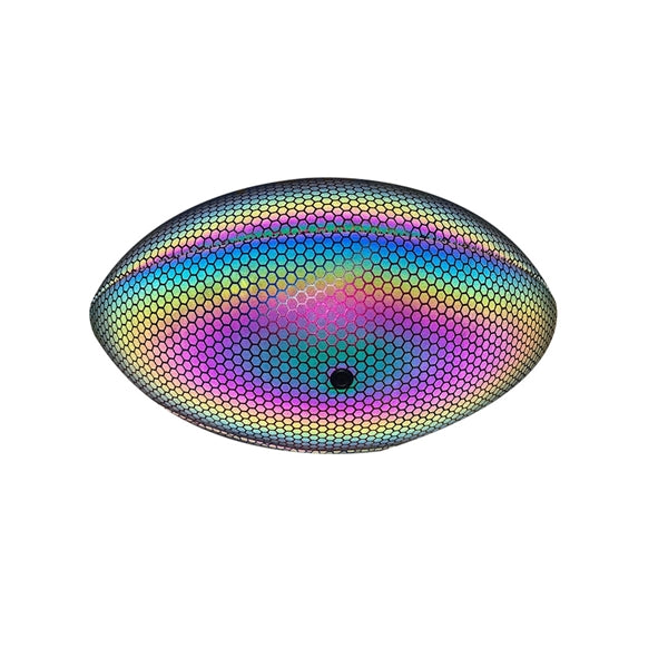 Size 9 Holographic Luminous Light Up Reflective Football