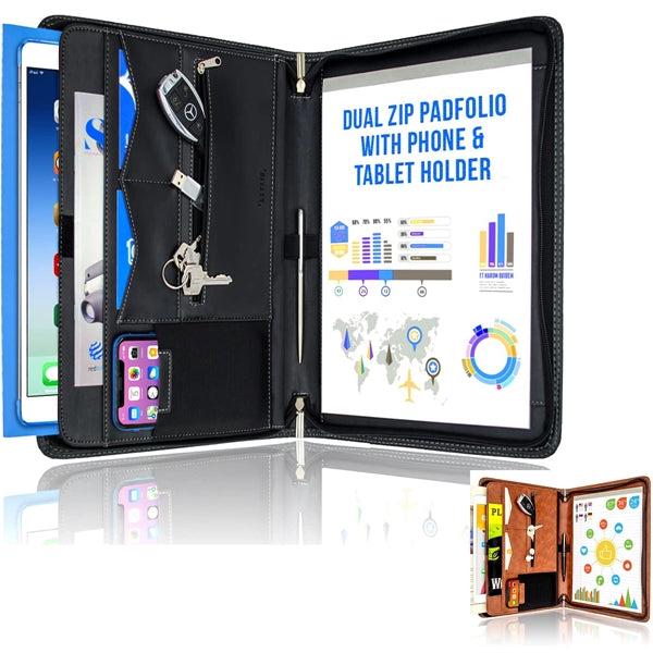 Zippered Padfolio Portfolio Binder
