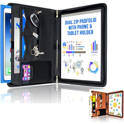 Zippered Padfolio Portfolio Binder