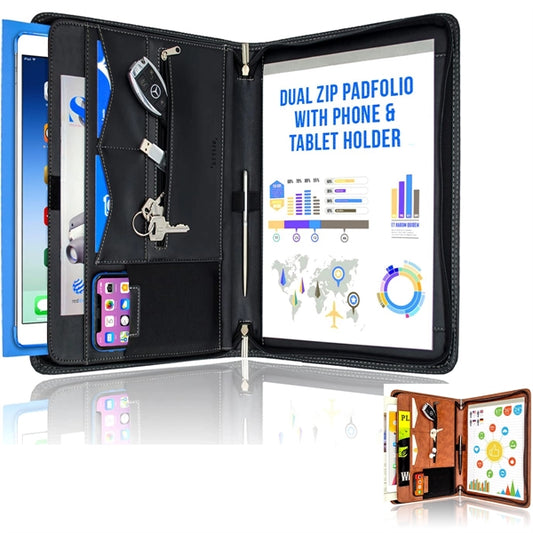 Zippered Padfolio Portfolio Binder