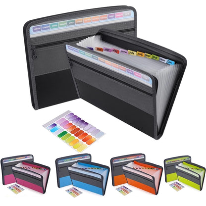 Accordion File Folder Document Organizer