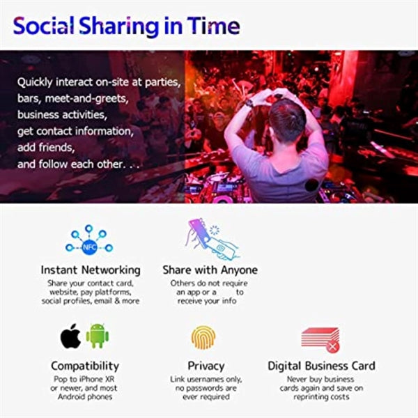 iTAGL Smart NFC Digital Business Epoxy Card