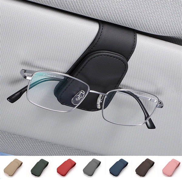 Magnetic Leather Sunglass Holder
