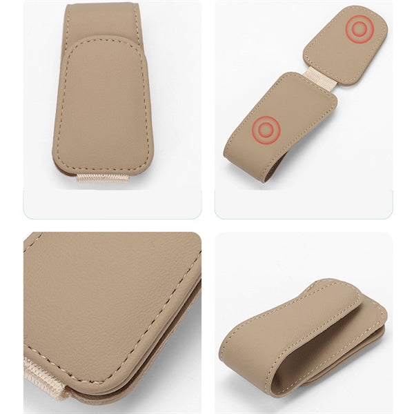 Magnetic Leather Sunglass Holder