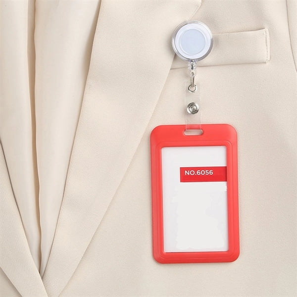 Retractable Lanyard Badge Reel Combo
