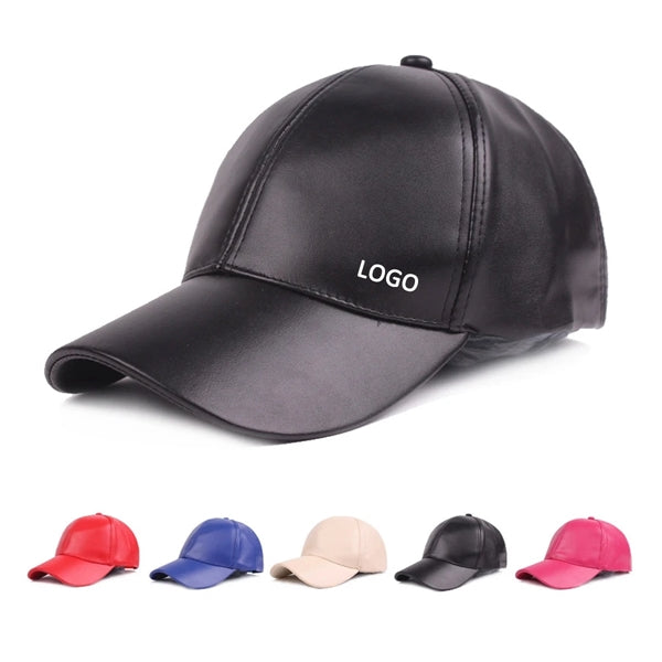 PU Leather Baseball Cap