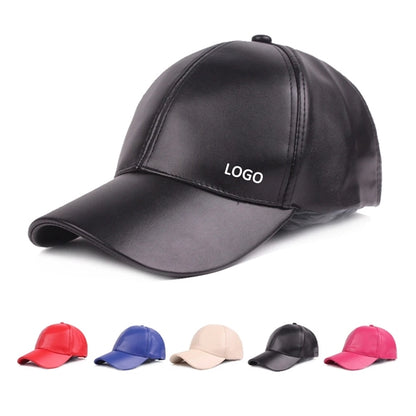 PU Leather Baseball Cap