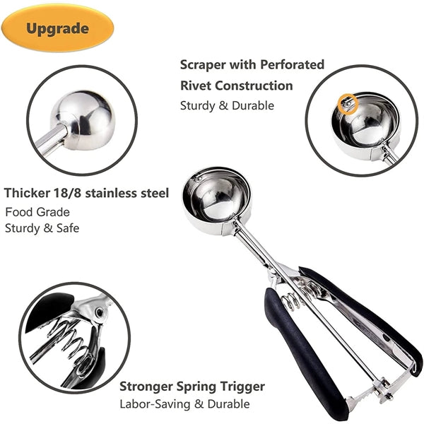 3Pcs Ice Cream Scoop Set