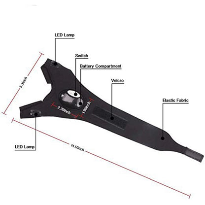 LED Flashlight Finger Gloves Waterproof Light