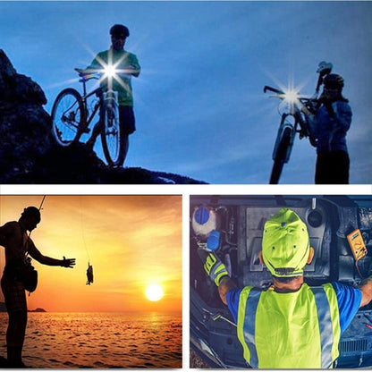 Rechargeable LED Flashlight Finger Gloves Waterproof Light